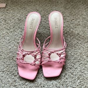 Schutz pink sandals